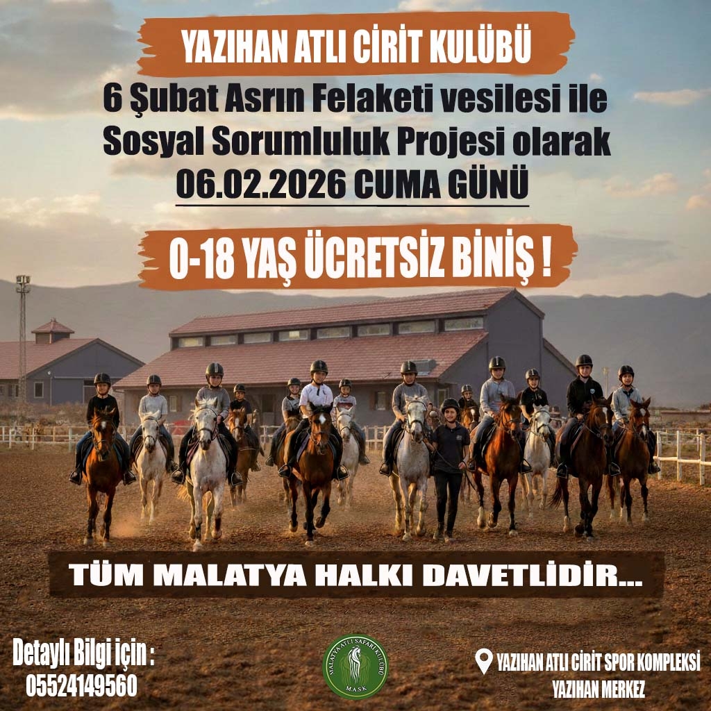 0-18 Yaş Arası Çocuk ve Gençlere Ücretsiz Binicilik Fırsatı