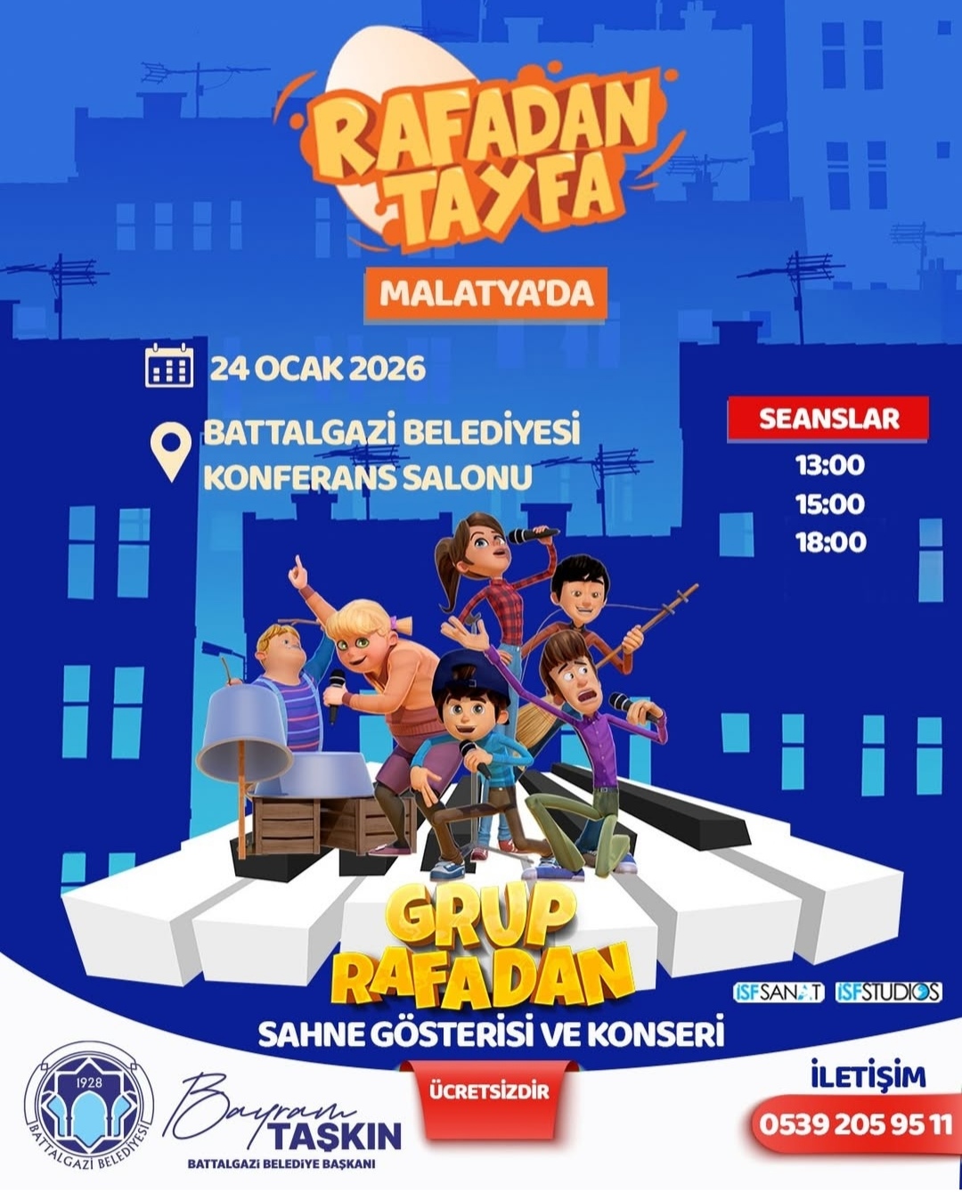 Battalgazi Belediyesi’nden Öğrencilere Karne Hediyesi: Rafadan Tayfa Sahne Gösterisi