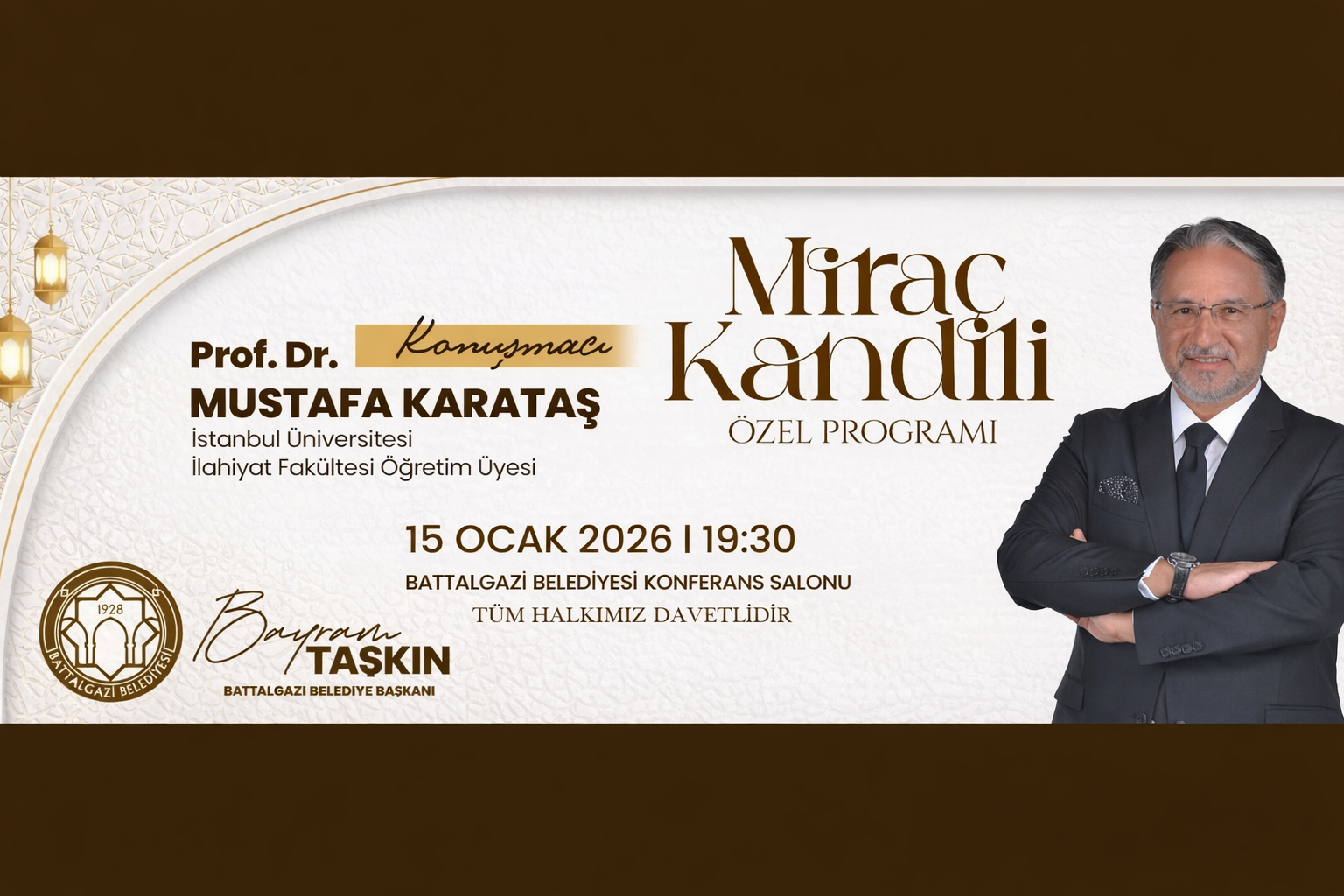 Battalgazi’de Miraç Kandili’ne Özel Program