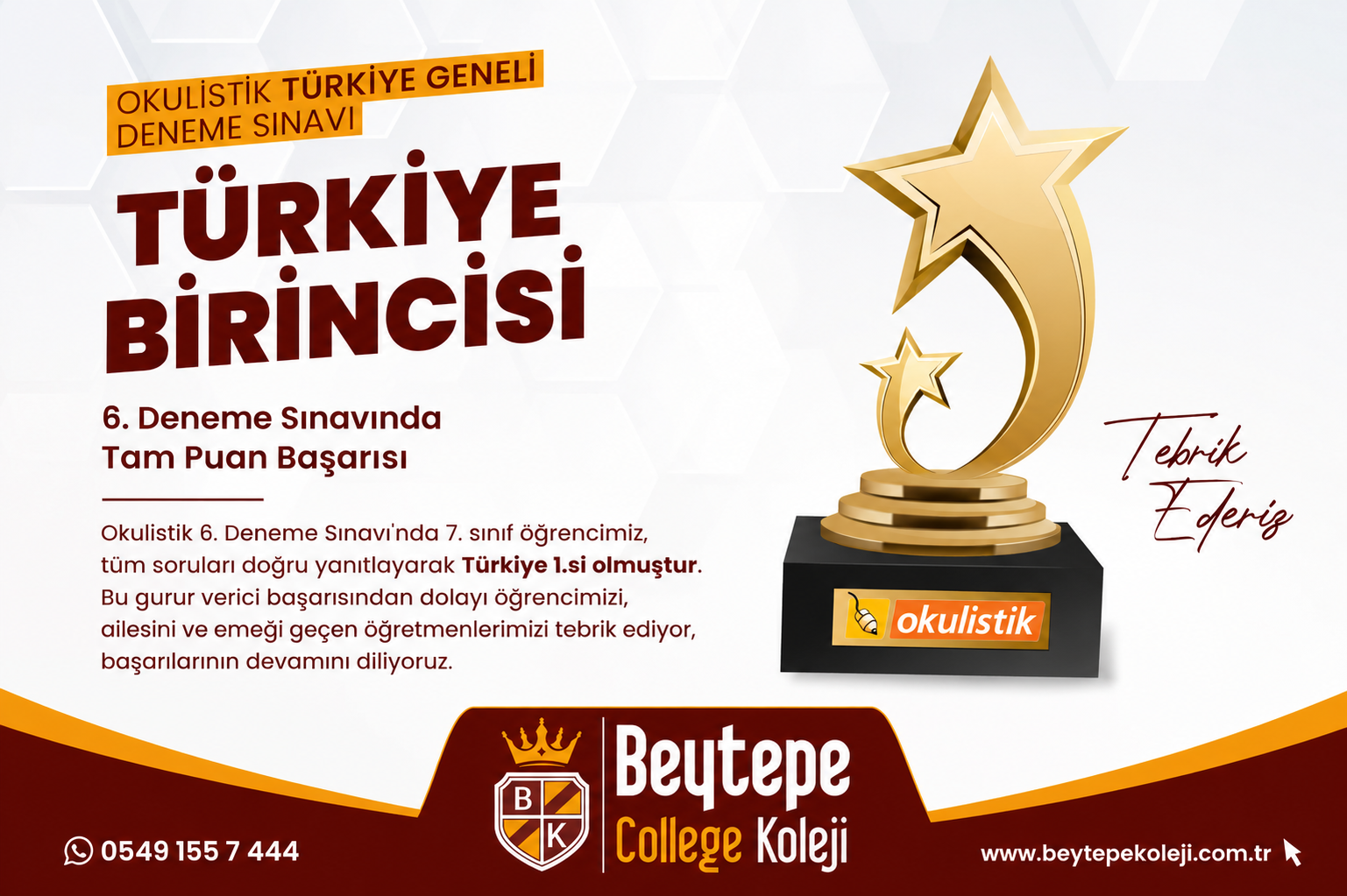 Beytepe Koleji’nden Malatya’ya Büyük Hedef: “Türkiye’nin Örnek Eğitim Kurumlarından Biri Olacağız”