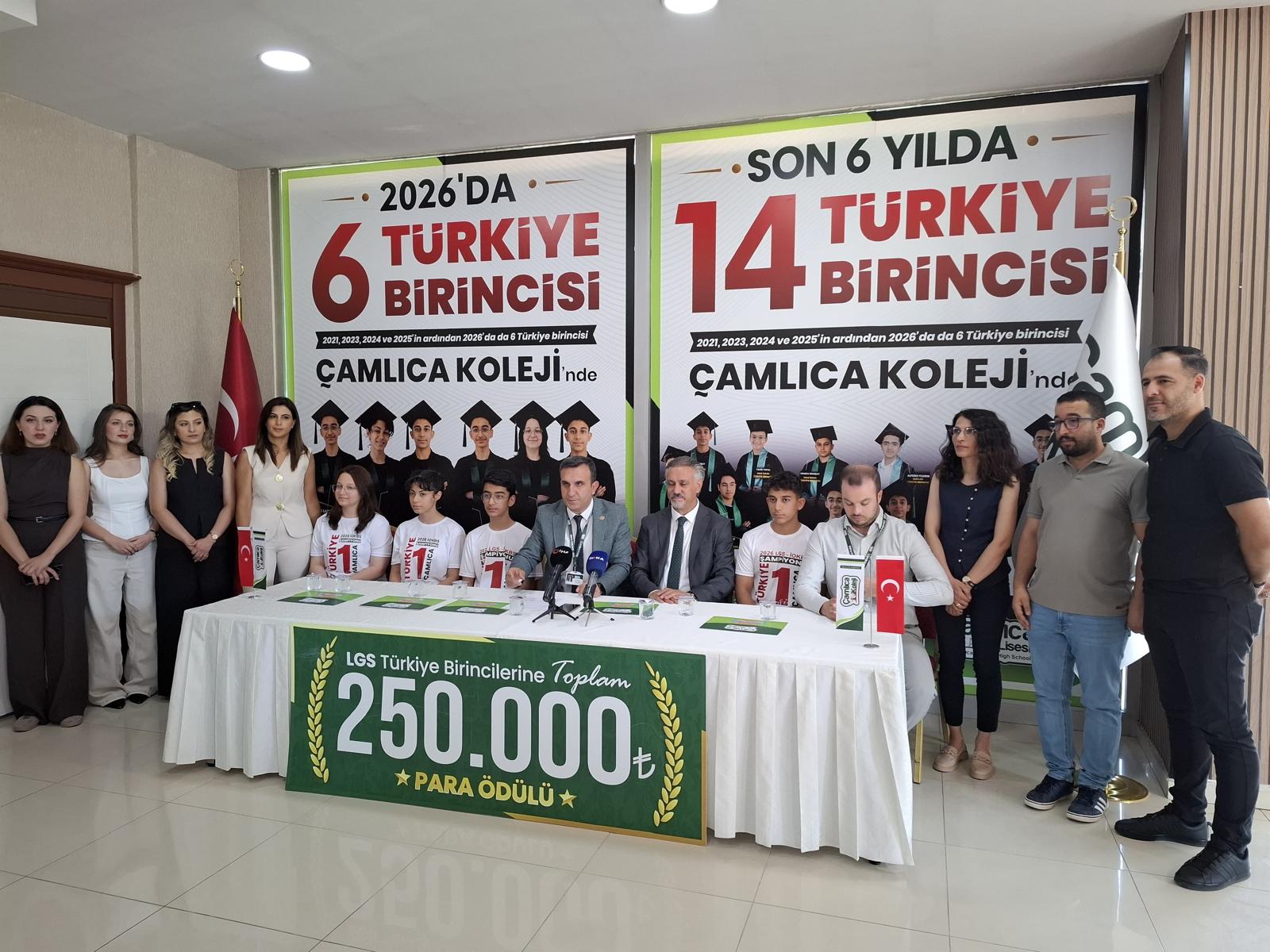 Çamlıca Koleji 2026'da 6 Türkiye Birincisi Çıkararak Başarısını Taçlandırdı