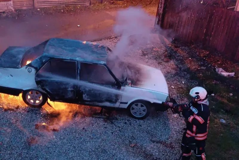 Malatya’da Baba-Oğul Tartışması Araç Yangınıyla Sonuçlandı