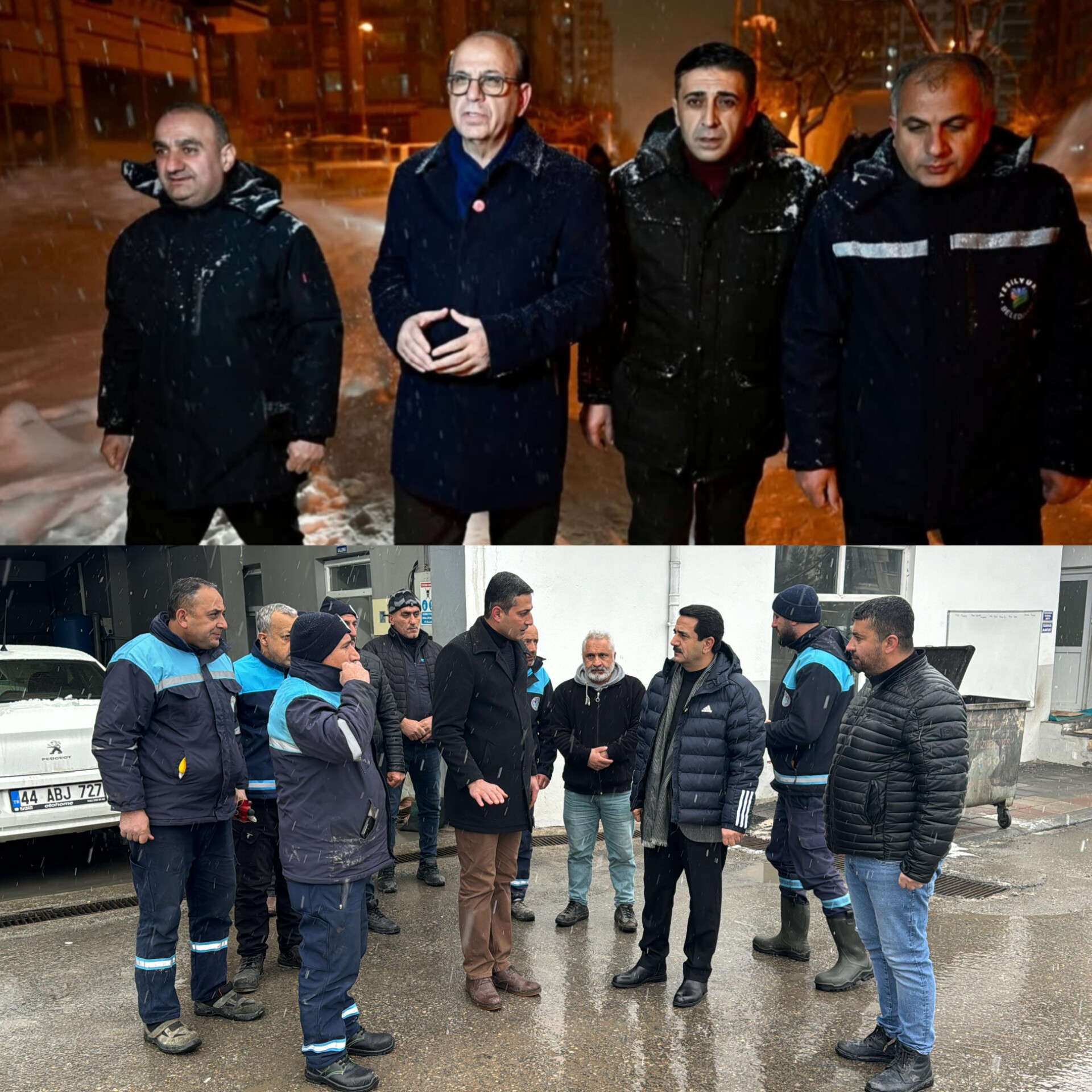 Malatya’da Karla Mücadele Seferberliği: Belediye Başkanları Sahada, Ekipler 7/24 Görevde