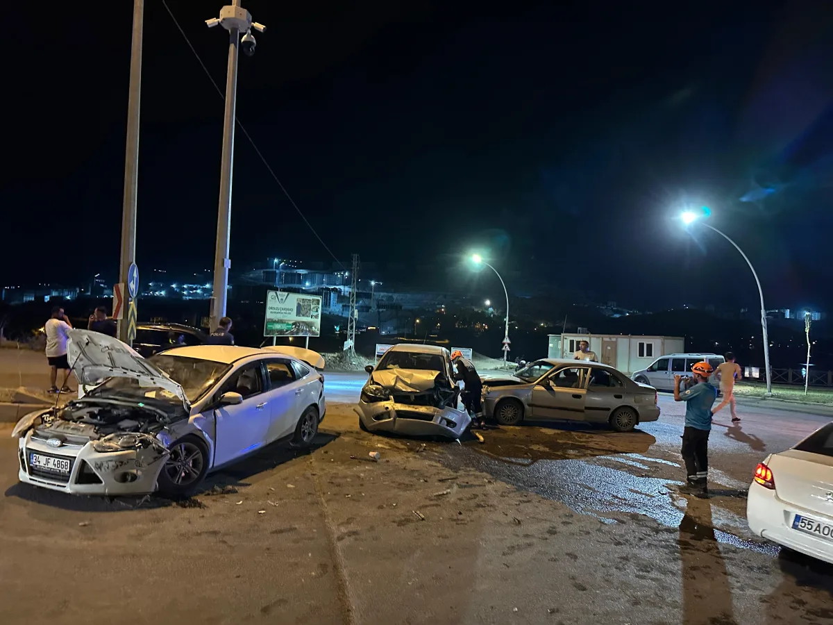 Orduzu'da Zincirleme Kaza
