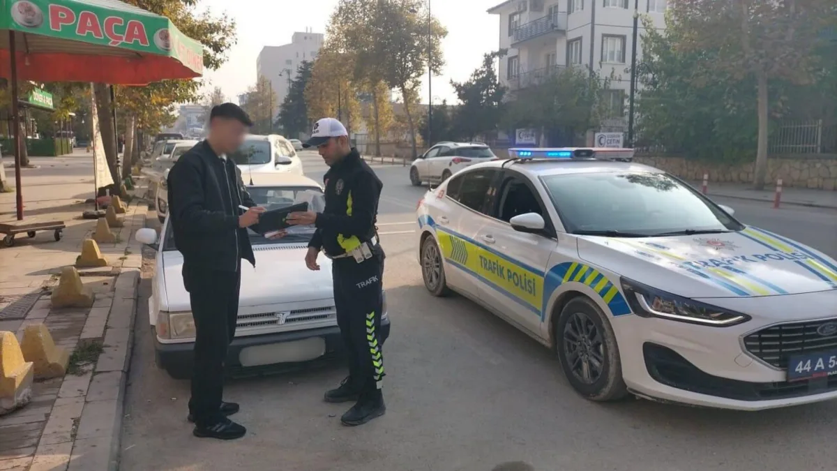 Malatya’da KGYS’den Drift Yapan Sürücü Tespit Edildi: Araç 60 Gün Trafikten Men